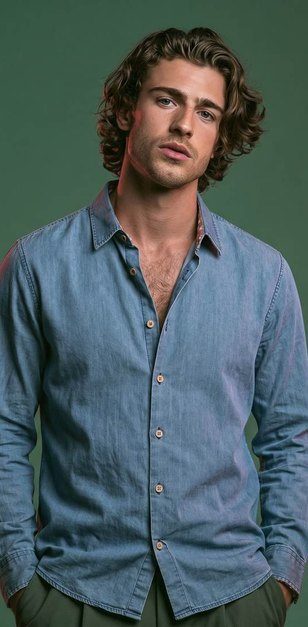 Denim chambray — washed cotton